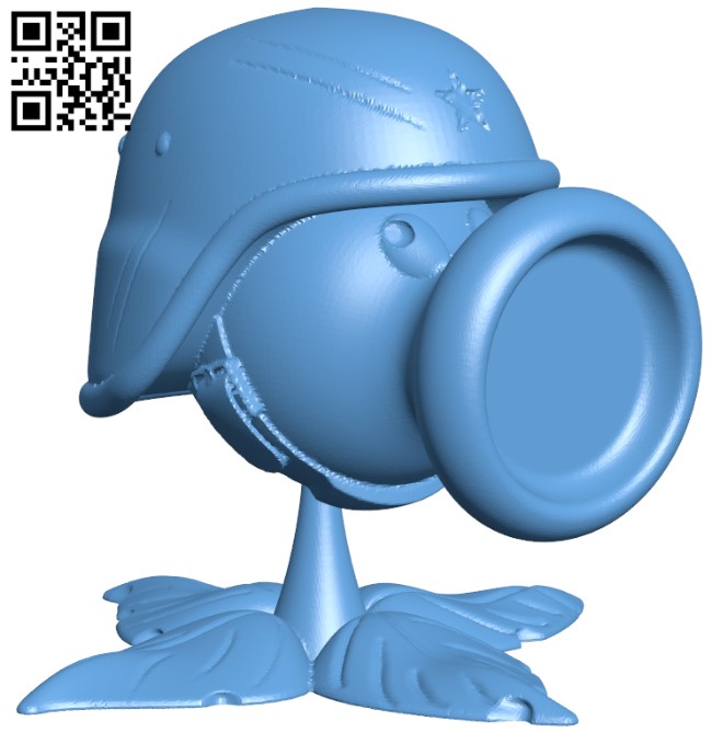 Gatling Pea - Plants Vs Zombies H003395 file stl free download 3D Model for CNC and 3d printer