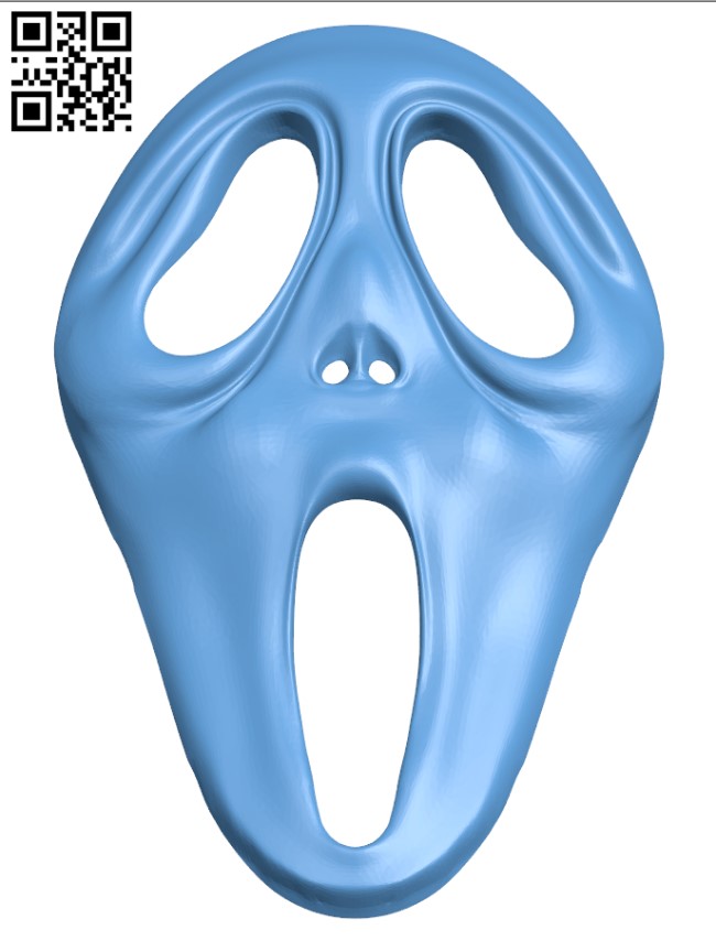 Ghost Face Mask H003821 file stl free download 3D Model for CNC and 3d printer