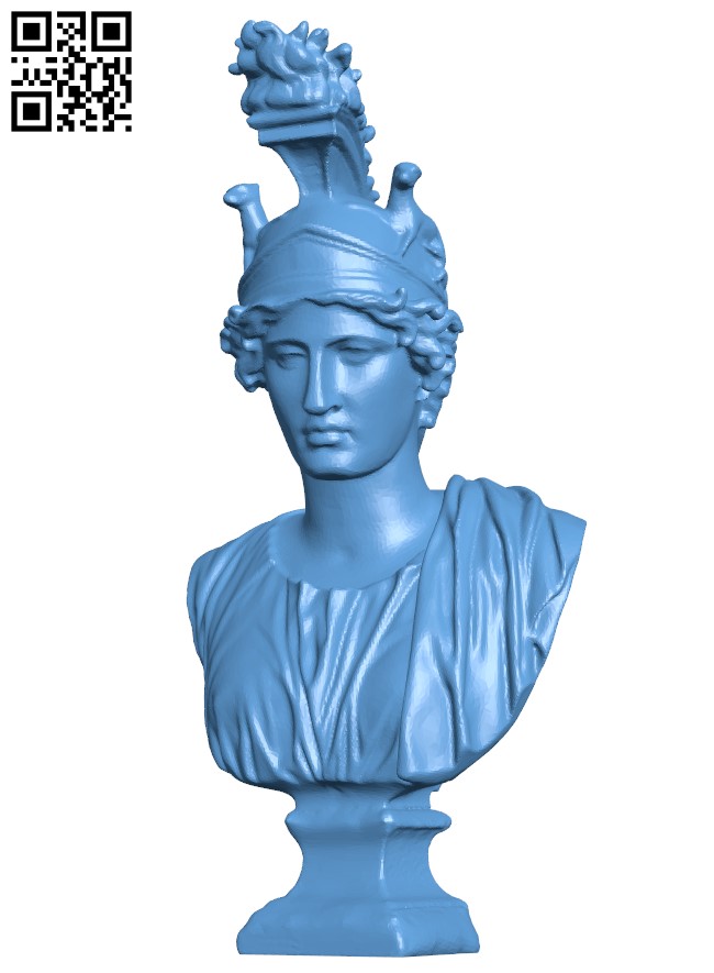 Greek Bust H004069 file stl free download 3D Model for CNC and 3d printer
