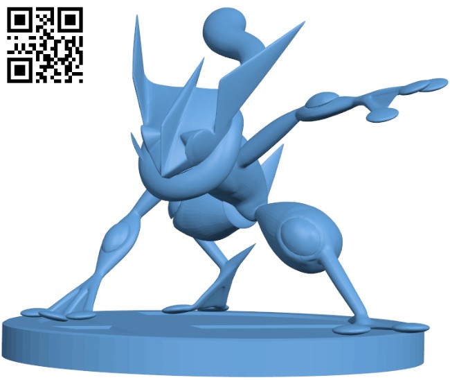 Greninja H003396 file stl free download 3D Model for CNC and 3d printer