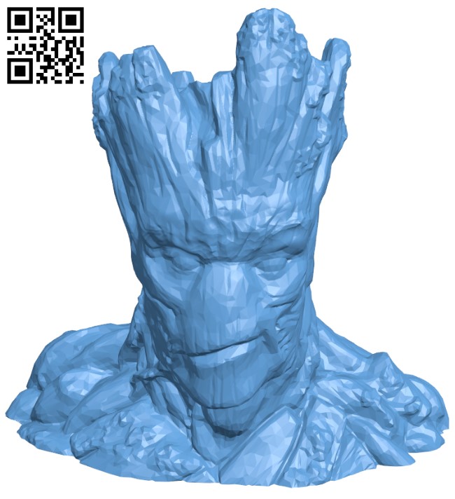 Groot vase H003701 file stl free download 3D Model for CNC and 3d printer