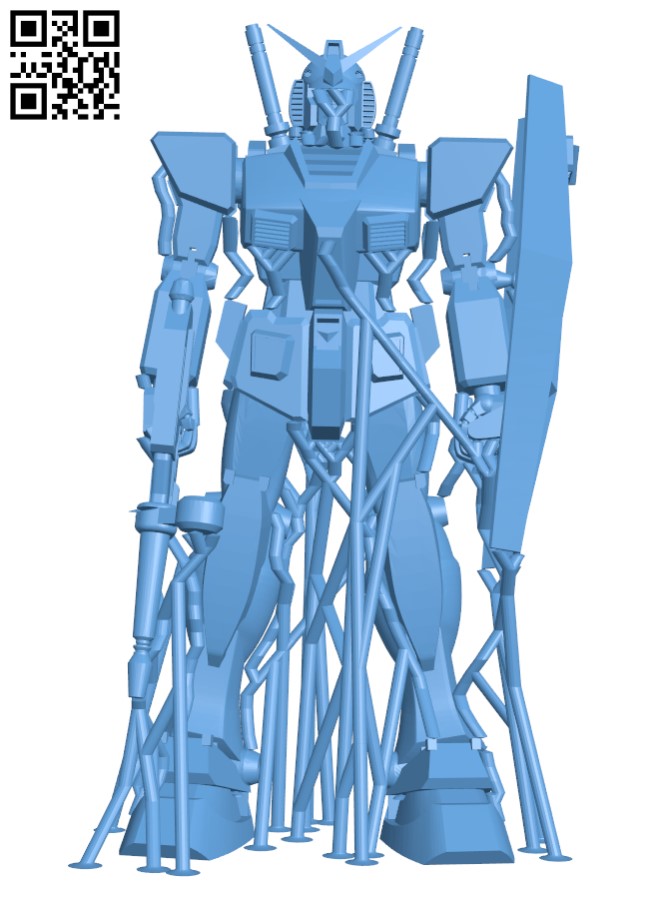 Gundam H003931 file stl free download 3D Model for CNC and 3d printer