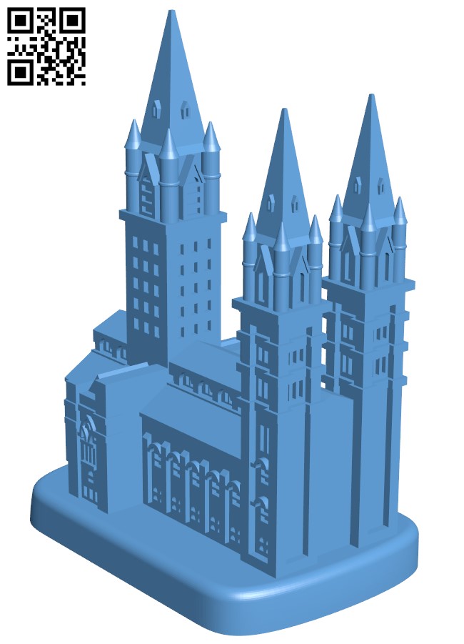 Hogwarts Castle H003706 file stl free download 3D Model for CNC and 3d printer