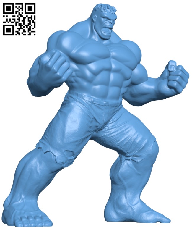 Hulk Sculpture H004074 file stl free download 3D Model for CNC and 3d printer