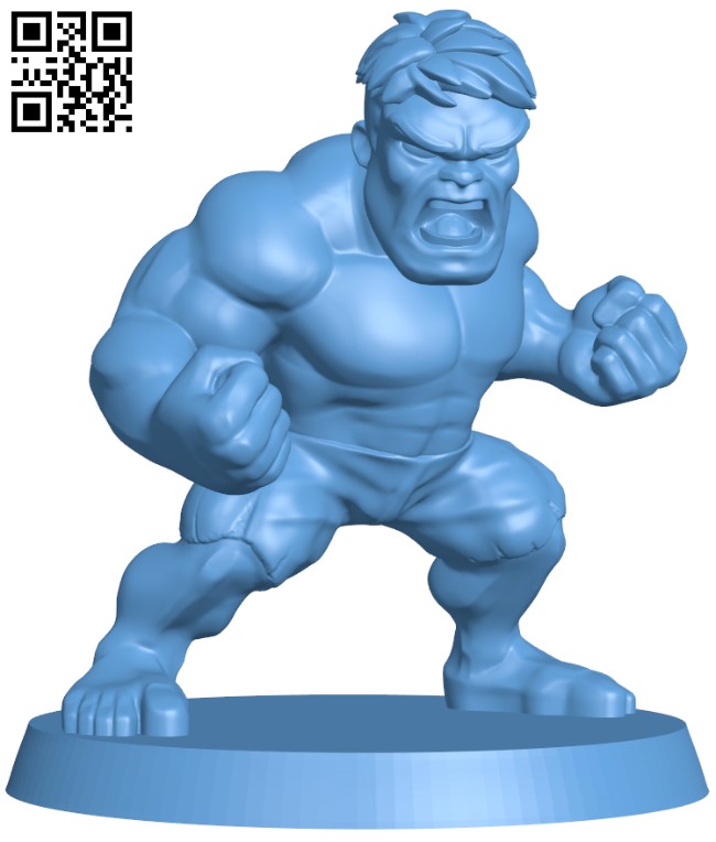 Hulk - Superhero H003469 file stl free download 3D Model for CNC and 3d printer