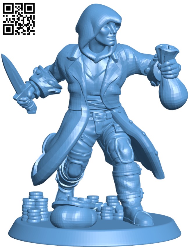 Human Rogue H003470 file stl free download 3D Model for CNC and 3d printer