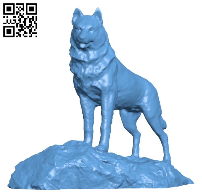 Husky Statue - Michigan Tech H004075 file stl free download 3D Model for CNC and 3d printer