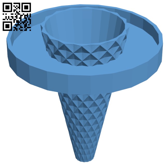 Ice cream holder H004076 file stl free download 3D Model for CNC and 3d printer