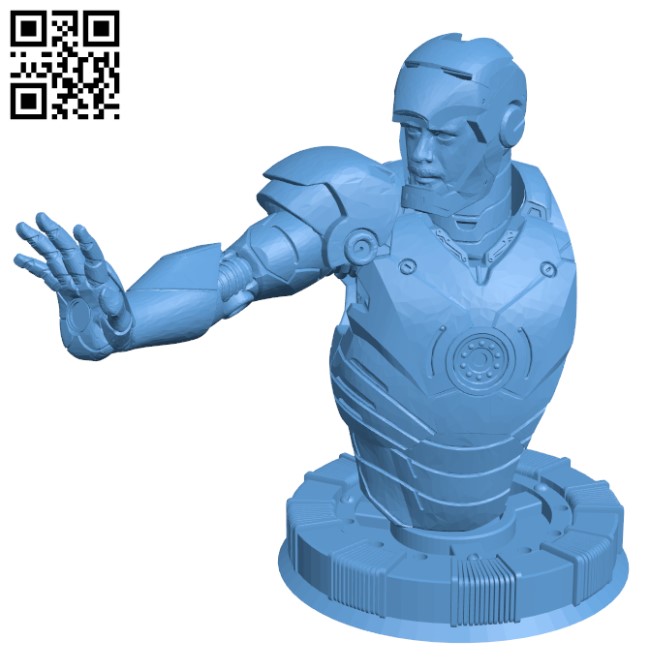 Iron Man MK3 Bust H003825 file stl free download 3D Model for CNC and 3d printer