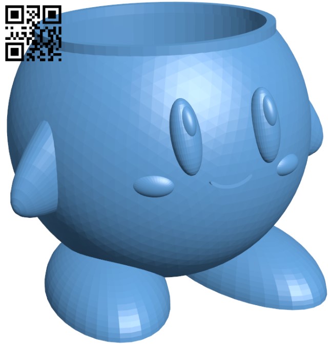 Kirby Planter H003880 file stl free download 3D Model for CNC and 3d printer