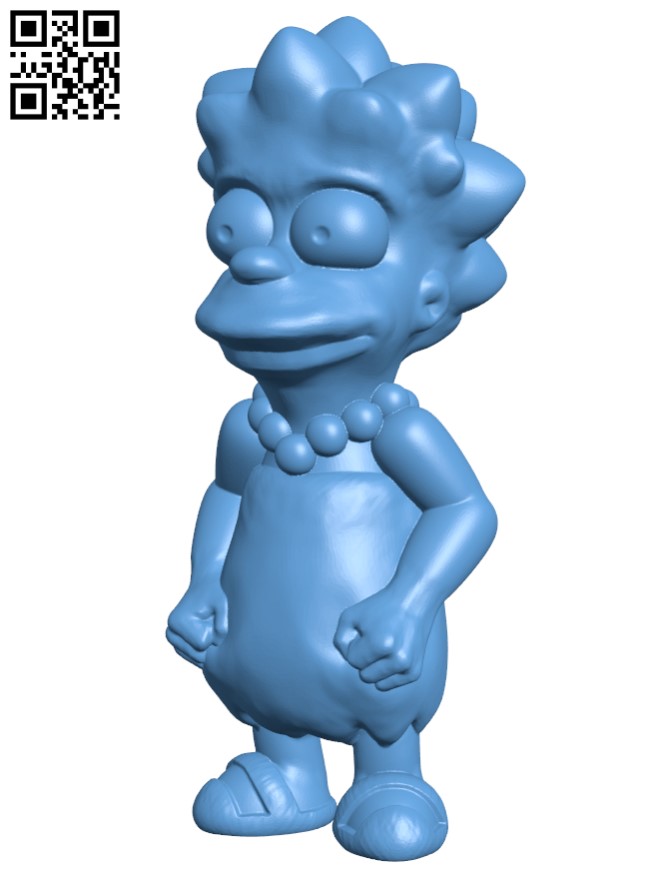 Lisa Simpson H003829 file stl free download 3D Model for CNC and 3d printer