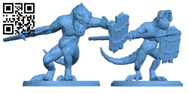 Lizard Men H003770 file stl free download 3D Model for CNC and 3d printer