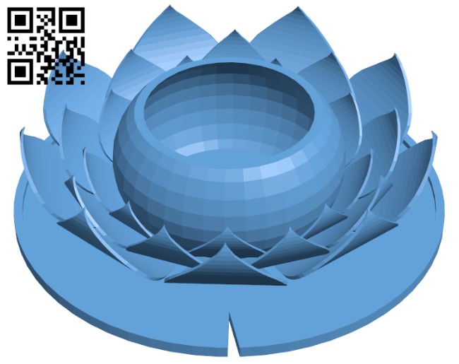 Lotus flower bowl H004022 file stl free download 3D Model for CNC and 3d printer