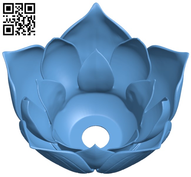 Lotus flower lampshade H004023 file stl free download 3D Model for CNC and 3d printer