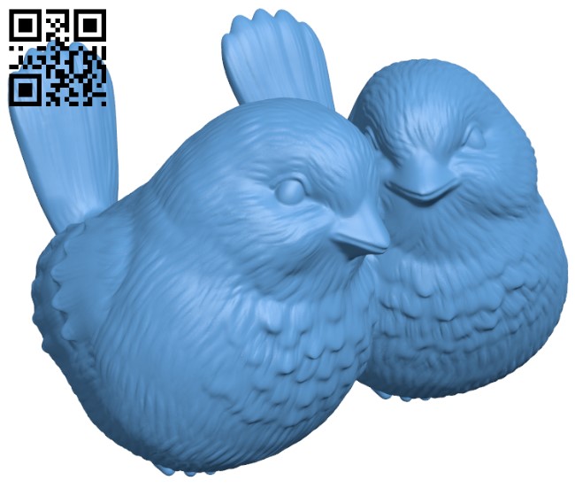 Love Birds H003647 file stl free download 3D Model for CNC and 3d printer