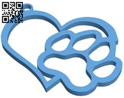 Love dog keychains H003267 file stl free download 3D Model for CNC and 3d printer
