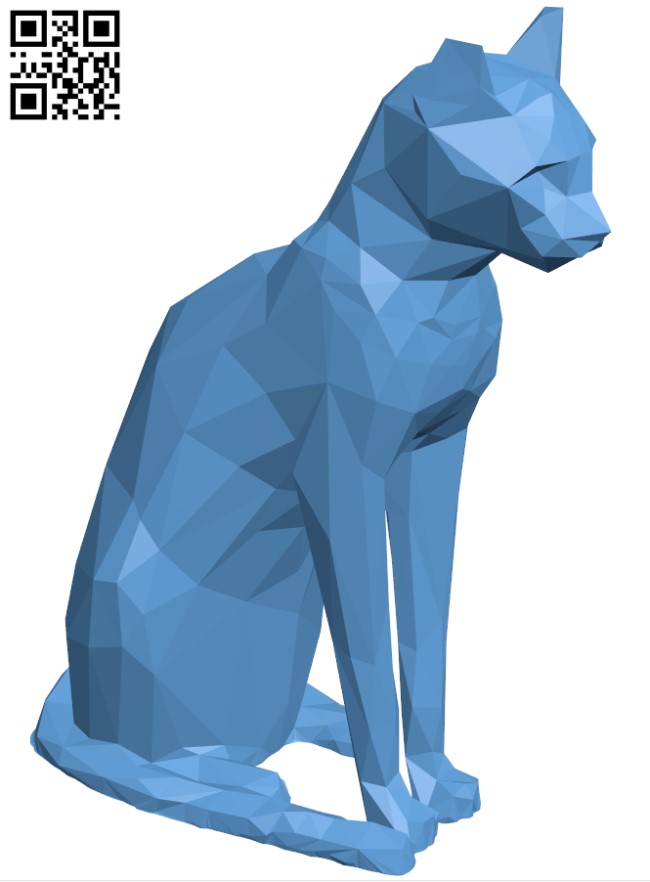 Low Poly British Museum Cat H003712 file stl free download 3D Model for CNC and 3d printer