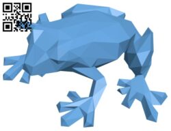 Low Poly Frog H003518 file stl free download 3D Model for CNC and 3d printer