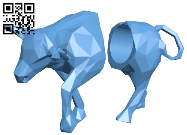 Low Poly Red Bull H003302 file stl free download 3D Model for CNC and 3d printer