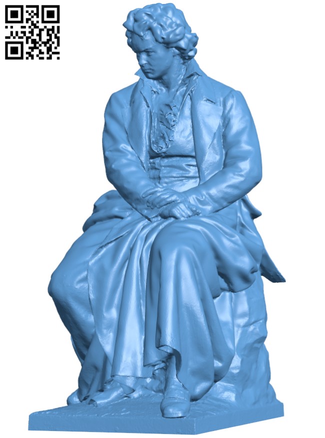 Ludwig van Beethoven H003882 file stl free download 3D Model for CNC and 3d printer