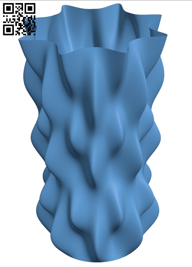 Lumpy bumpy vase H003713 file stl free download 3D Model for CNC and 3d printer