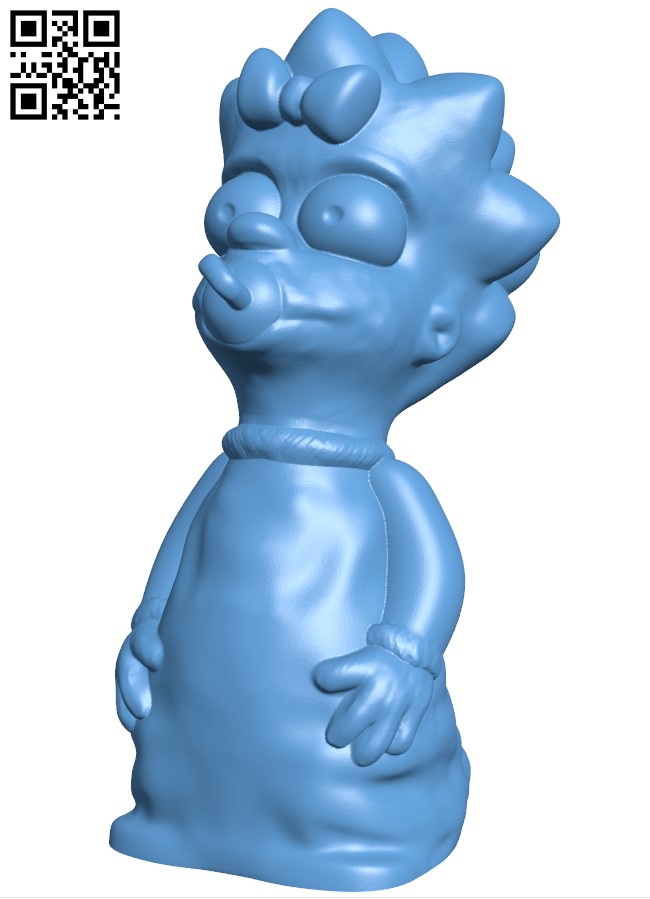 Maggie Simpson H003772 file stl free download 3D Model for CNC and 3d printer