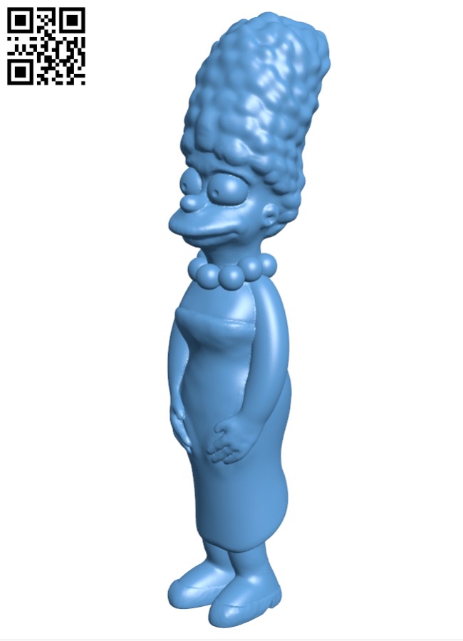 Marge Simpson H003715 file stl free download 3D Model for CNC and 3d printer