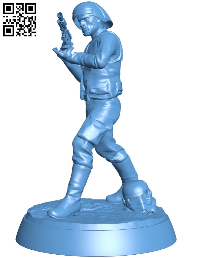 Mart - Rebel Soldier H003777 file stl free download 3D Model for CNC and 3d printer