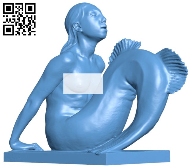 Mermaid H004083 file stl free download 3D Model for CNC and 3d printer