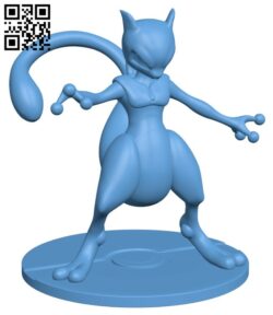 Mewtwo – Pokemon H003586 file stl free download 3D Model for CNC and 3d printer