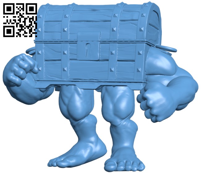 Mimic - Brawler Treasure Chest H003885 file stl free download 3D Model for CNC and 3d printer