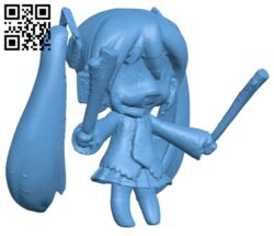 Miss Hatsune Miku H003588 file stl free download 3D Model for CNC and 3d printer