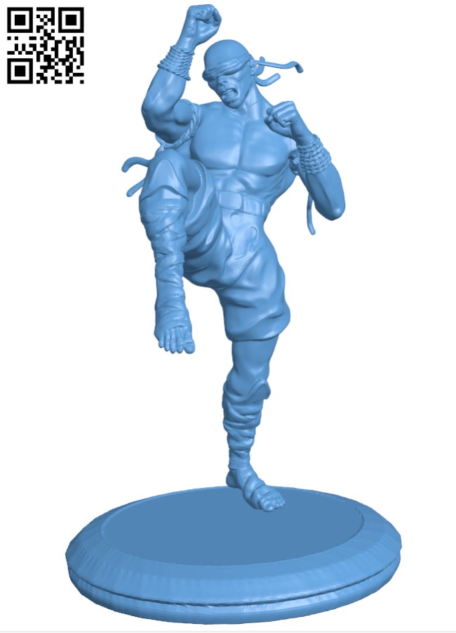 Muay Thai Lee Sin - League Of Legends H003717 file stl free download 3D Model for CNC and 3d printer