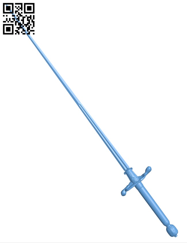 Needle Arya Stark´s sword H003936 file stl free download 3D Model for CNC and 3d printer