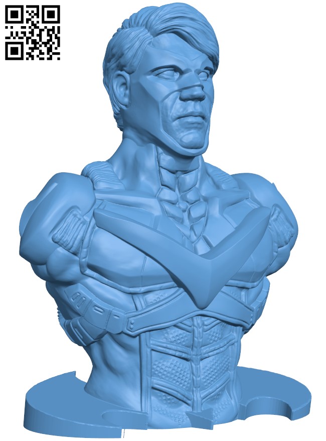 Nightwing - DC Comics H004086 file stl free download 3D Model for CNC and 3d printer
