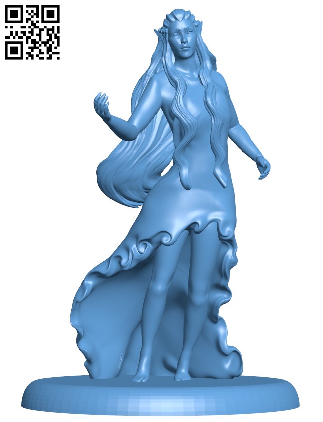 Nymph H004035 file stl free download 3D Model for CNC and 3d printer