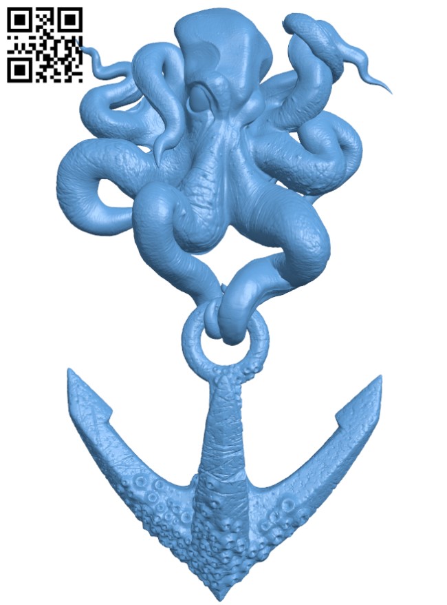 Octopus door knocker H003783 file stl free download 3D Model for CNC and 3d printer
