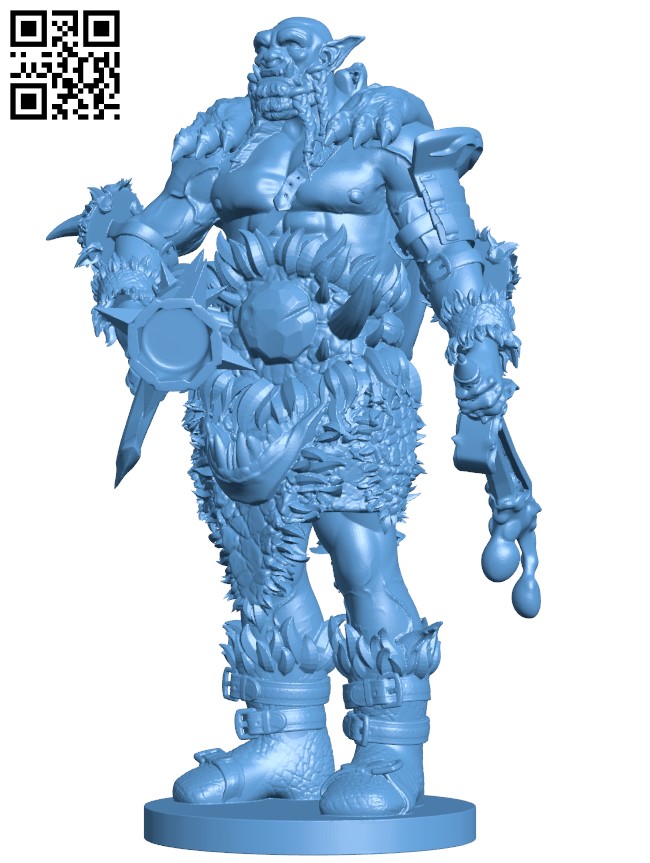 Orc Hunter H003888 file stl free download 3D Model for CNC and 3d printer