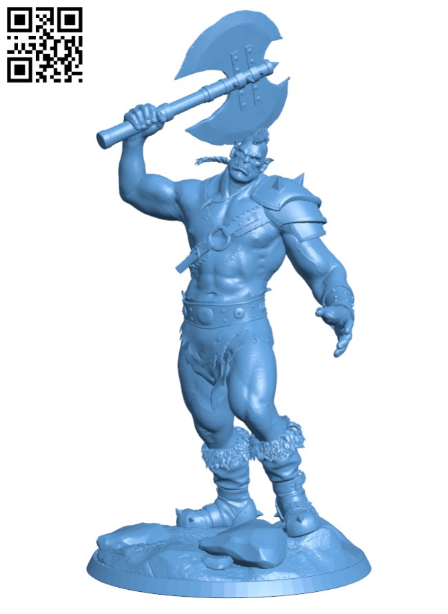 Orc Rage - Hearthstone H003837 file stl free download 3D Model for CNC and 3d printer