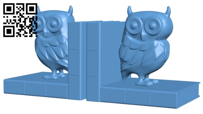 Owl Bookend H004089 file stl free download 3D Model for CNC and 3d printer