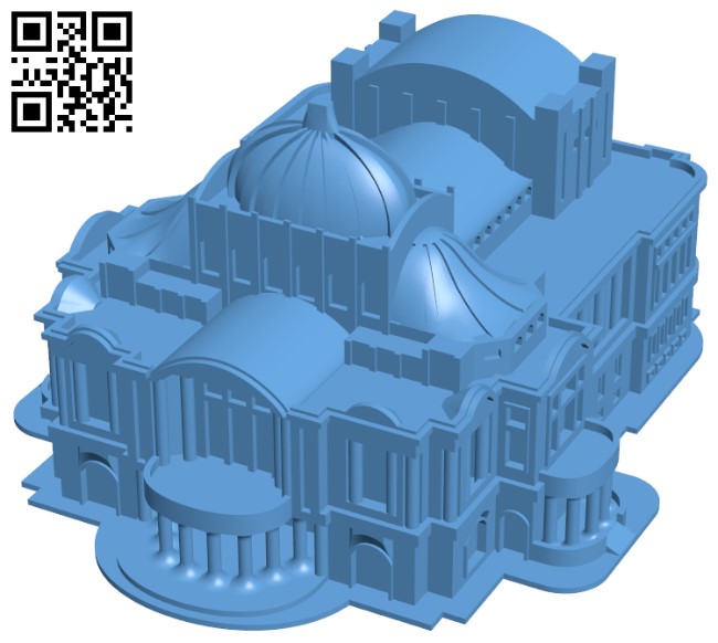 Palacio de Bellas Artes H003938 file stl free download 3D Model for CNC and 3d printer