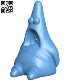 Patrick Star H003309 file stl free download 3D Model for CNC and 3d printer