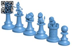 FIDE Chess Set by BeardedJester, Download free STL model