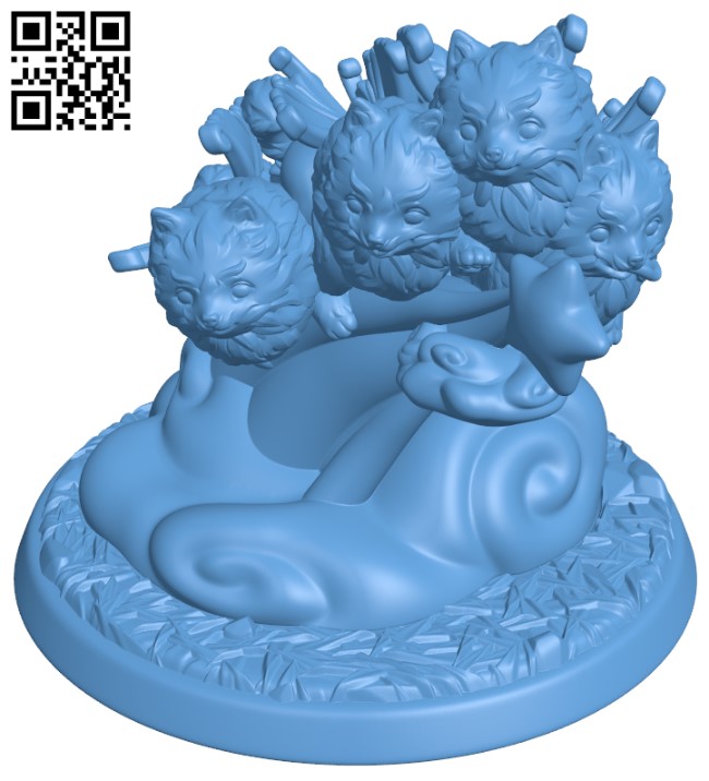 Pomeranian Fairy Swarm H003723 file stl free download 3D Model for CNC and 3d printer