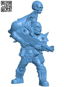 Post Apocalyptic Raider H003274 file stl free download 3D Model for CNC and 3d printer