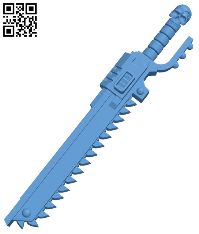 Primarine Chainsword H003842 file stl free download 3D Model for CNC and 3d printer