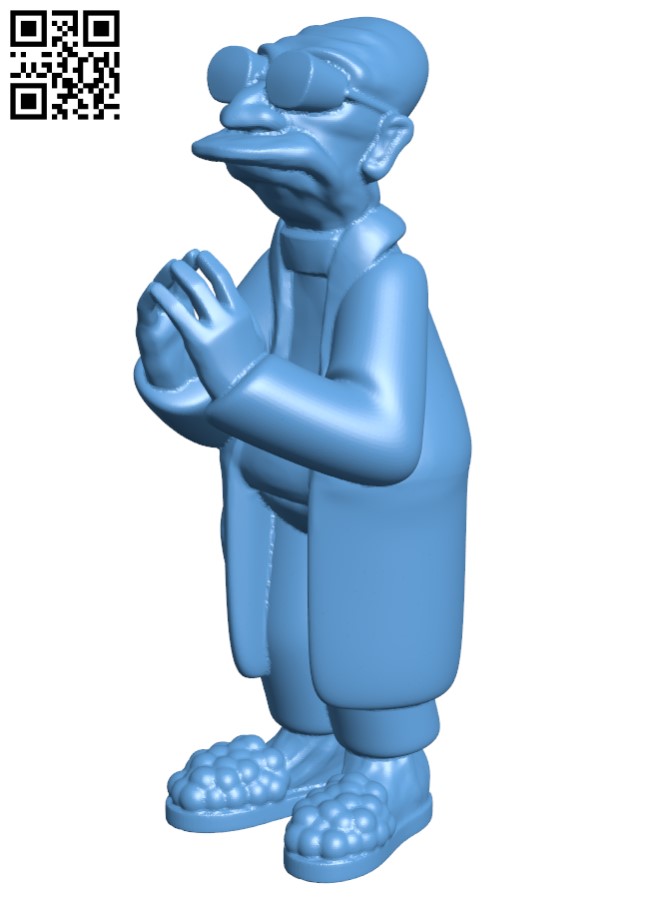 Professor Farnsworth - Futurama H003655 file stl free download 3D Model for CNC and 3d printer