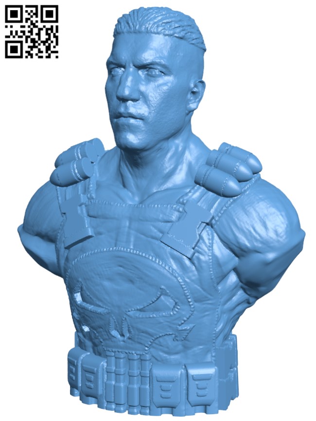 Punisher - Frank Castle H003894 file stl free download 3D Model for CNC and 3d printer