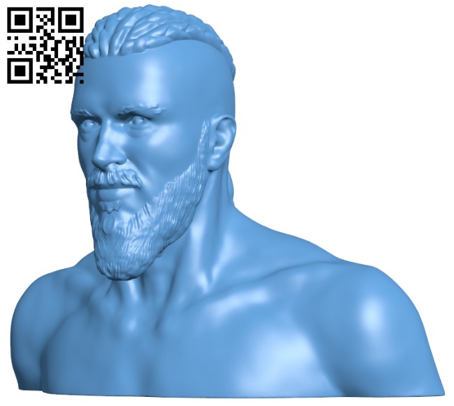 Ragnar Lothbrok H003414 file stl free download 3D Model for CNC and 3d printer