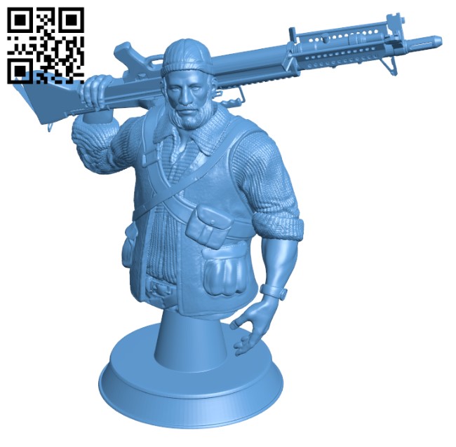 Ranger X Bust H003524 file stl free download 3D Model for CNC and 3d printer